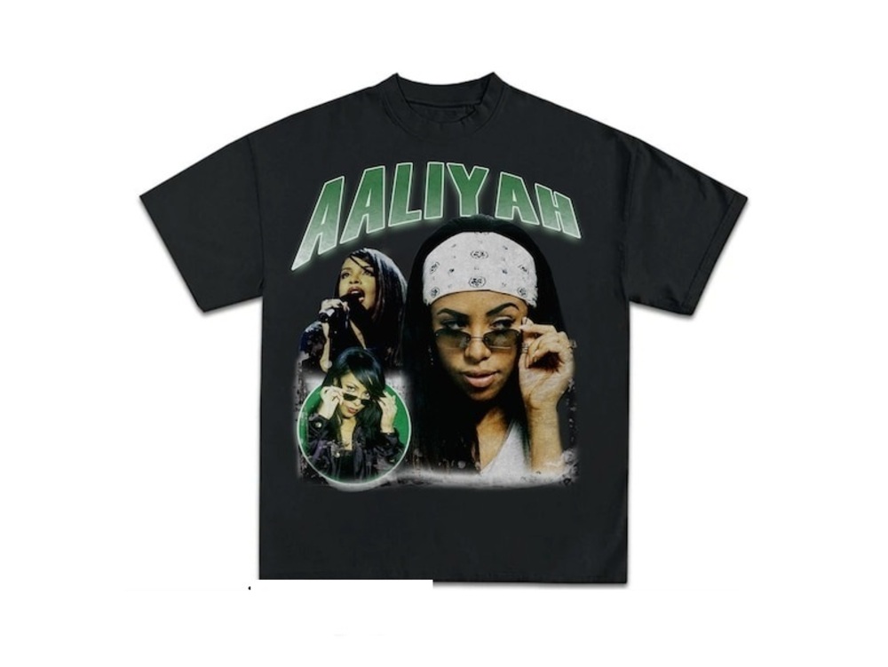 Aaliyah Bootleg Shirt Black